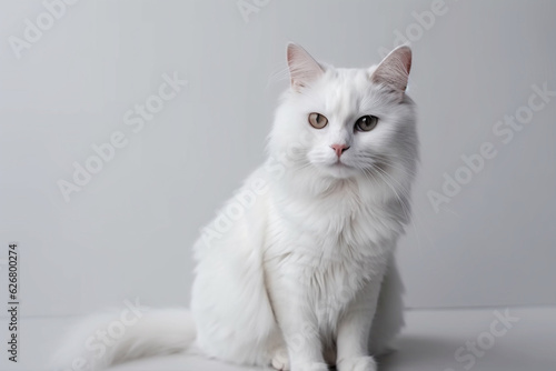 cat on white background