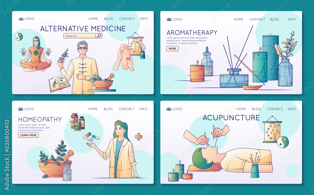 Alternative Medicine Website Set