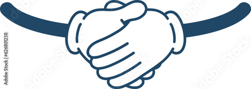 Retro Arm Hand Vector Cartoon Gesture Shaked Hand