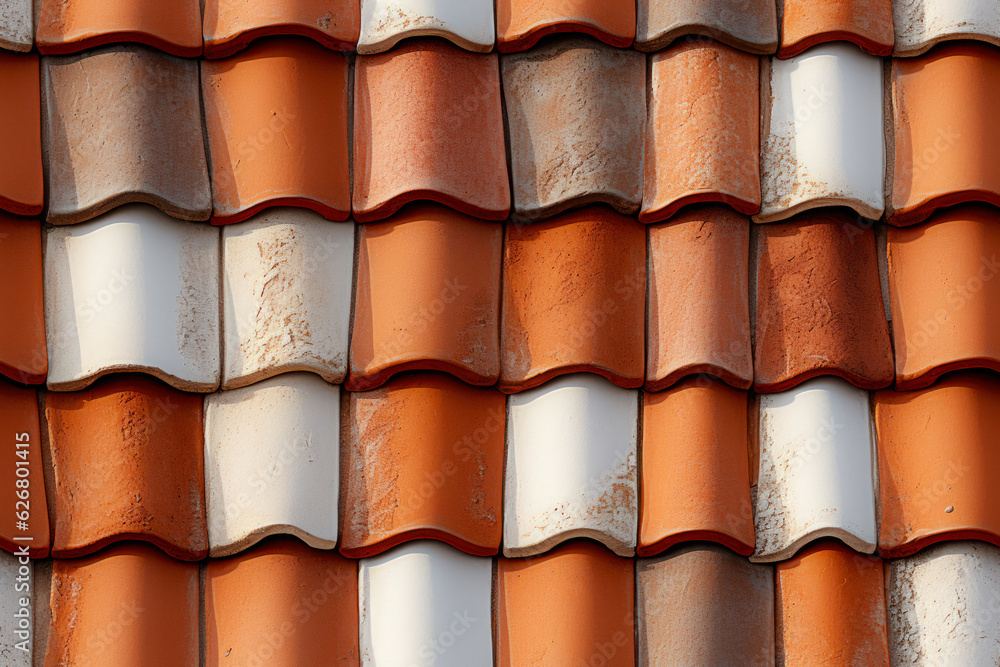 Seamless Texture Bright Roof Tiles Created Using Artificial Intelligence Seamless Texture Bright Roof Tiles Created Using Artificial Intelligence