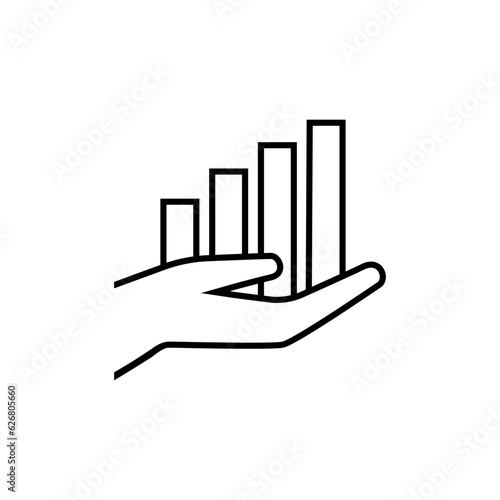 Analytics icon vector. Schedule illustration sign. Trading symbol. Business logo.