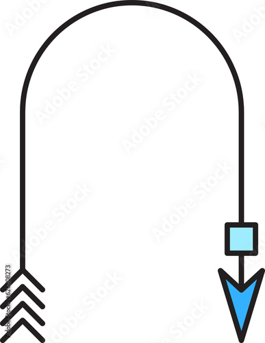 decorative arrow symbol illustration