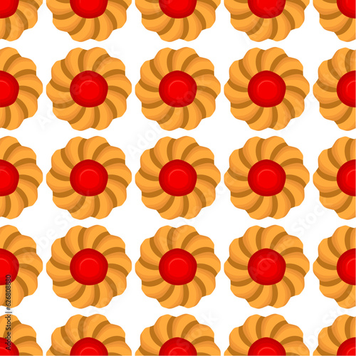 Pattern homemade cookie different taste in pastry biscuit