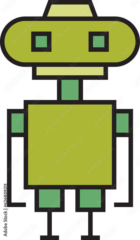 Robot Character Icon Robot Character Icon