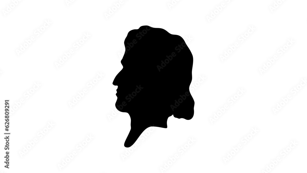 Friedrich Schiller silhouette Friedrich Schiller silhouette