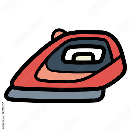 iron filled outline icon style