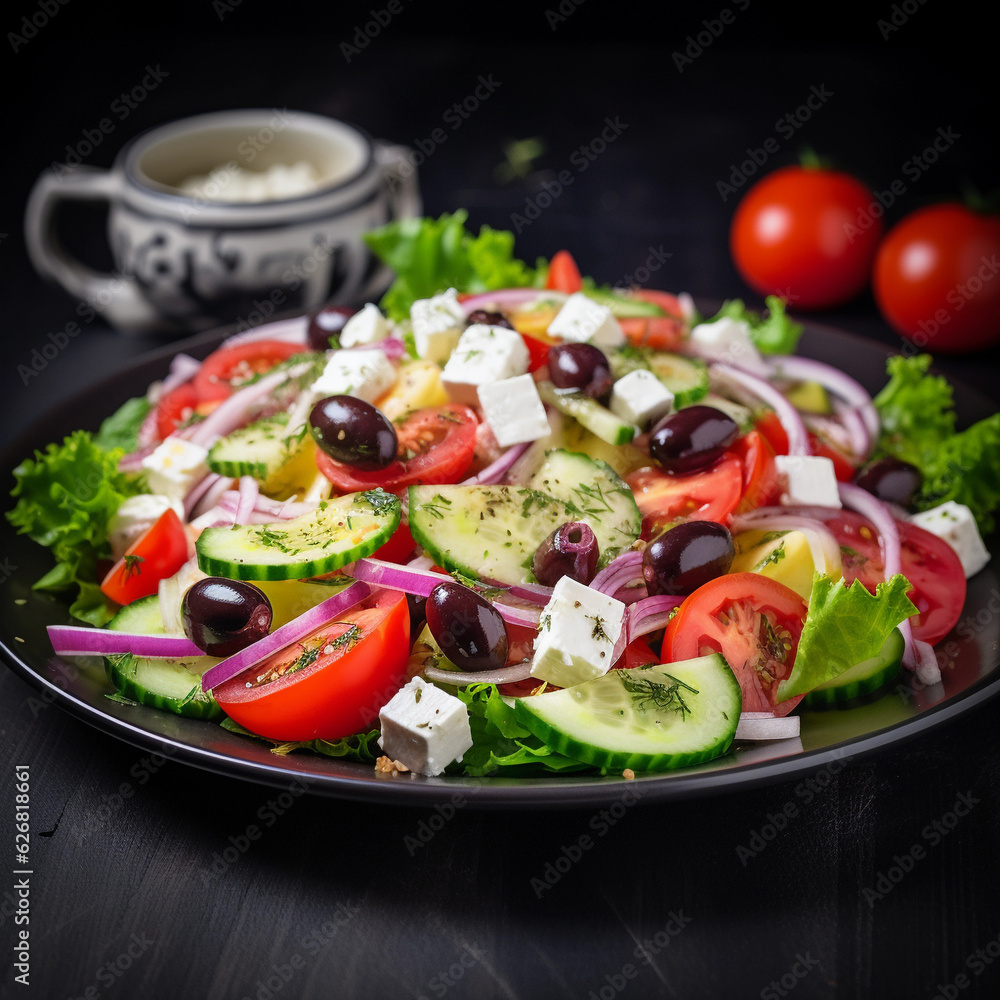 The Savory Symphony of a Greek Salad The Savory Symphony of a Greek Salad