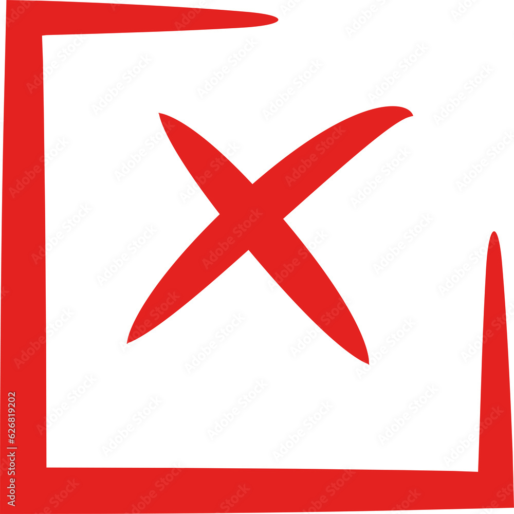 Hand Drawn Wrong Mark Symbol
Hand Drawn Wrong Mark Symbol