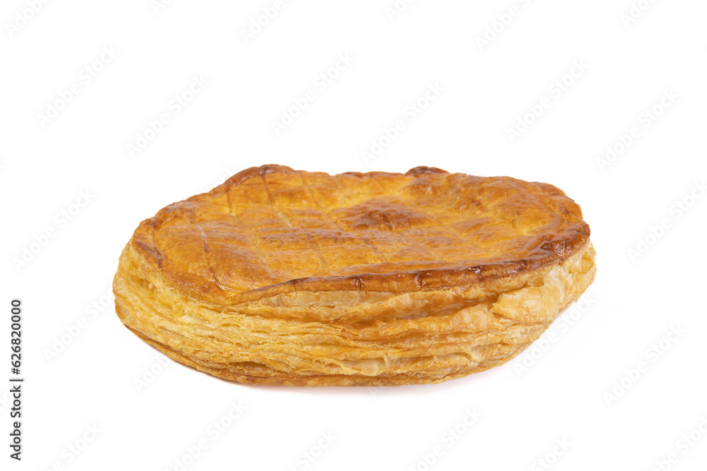 galette des rois, isolé sur un fond blanc galette des rois, isolé sur un fond blanc