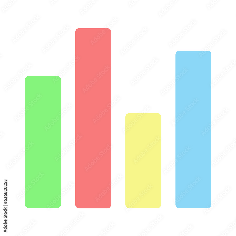 Pastel bar chart icon, Business Detailed Flat Circular Flat icon, Statistics Special Lineal color icon Pastel bar chart icon, Business Detailed Flat Circular Flat icon, Statistics Special Lineal color icon