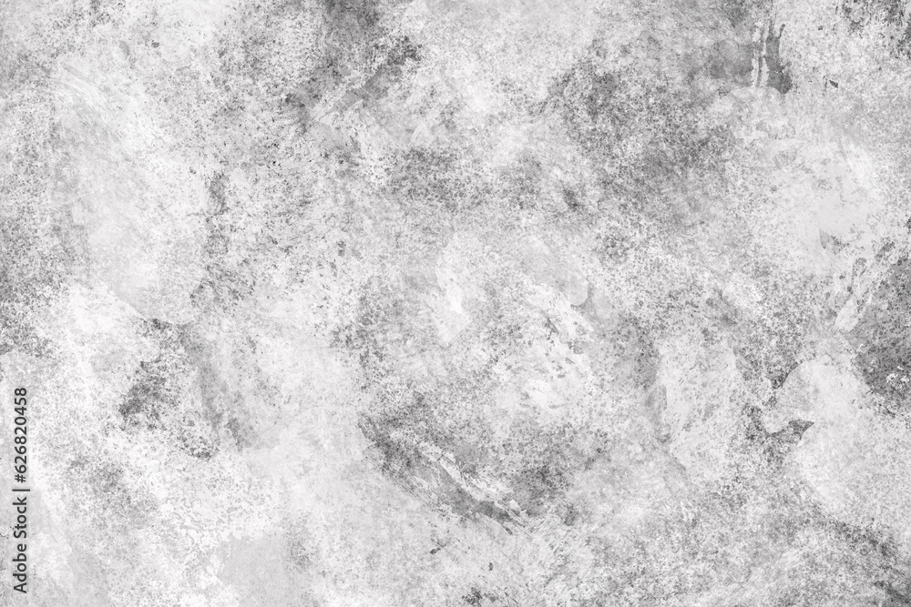 Fototapeta premium Concrete wall white and gray color for background. Old grunge textures with scratches and cracks. White and gray painted cement wall texture.
