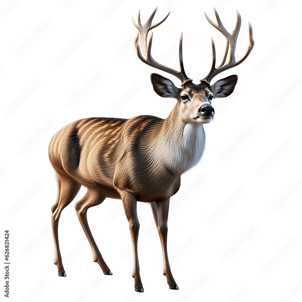 Deer on transparent background Deer on transparent background