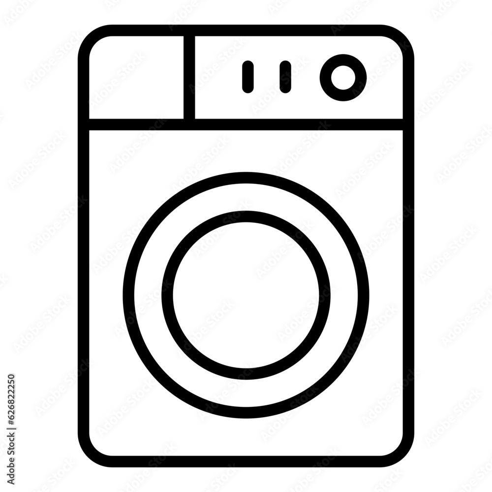 Outline Washing machine icon Outline Washing machine icon