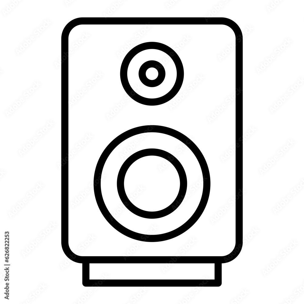 Outline Speaker Box icon