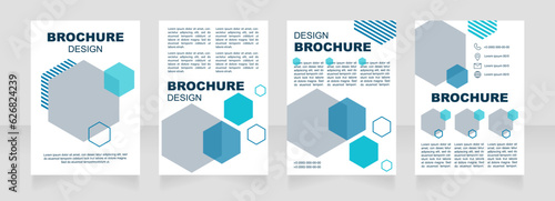 Medicare white blank brochure design. Healthcare and medicine. Template set with copy space for text. Premade corporate reports collection. Editable 4 paper pages. Myriad Pro, Arial fonts used