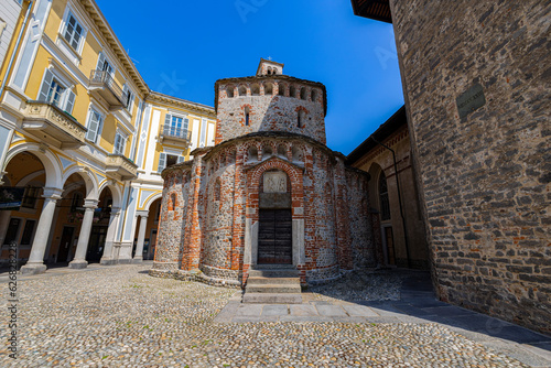 BIELLA, ITALY, JUNE 1, 2023 - Baptistery of Biella in Piedmont, Italy