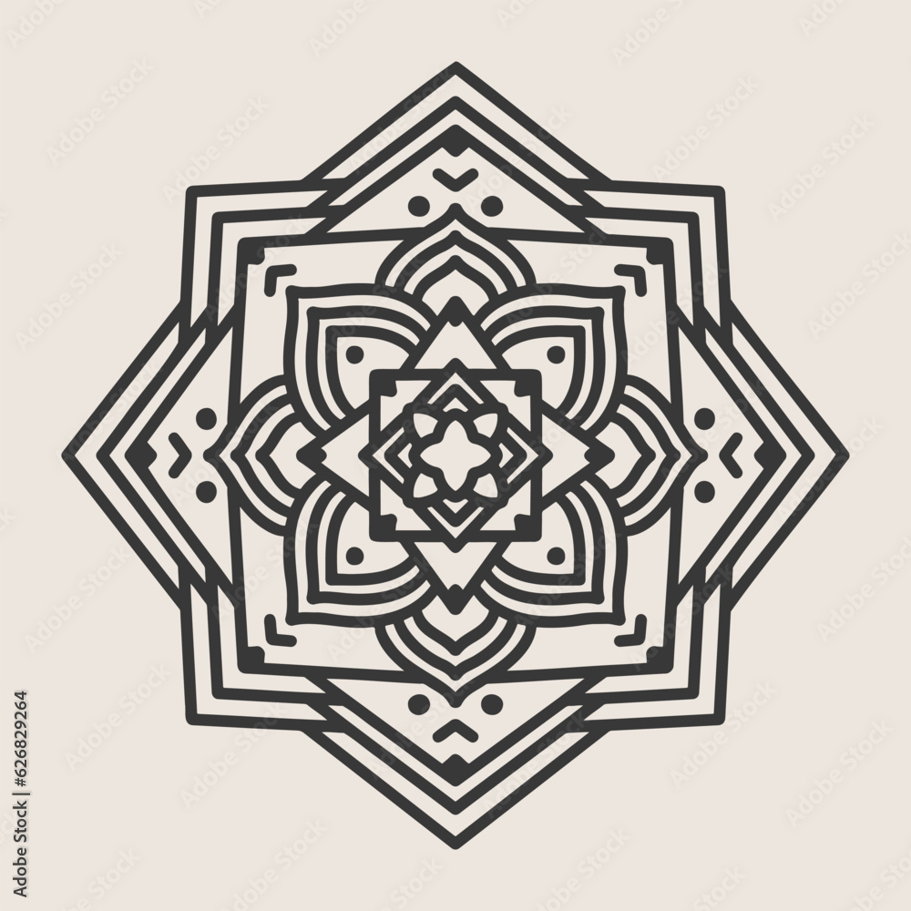 Abstract Mandala. Circular pattern in form of mandala for Henna, Mehndi, tattoo, decoration. Oriental pattern, vector illustration. Abstract Mandala. Circular pattern in form of mandala for Henna, Mehndi, tattoo, decoration. Oriental pattern, vector illustration.