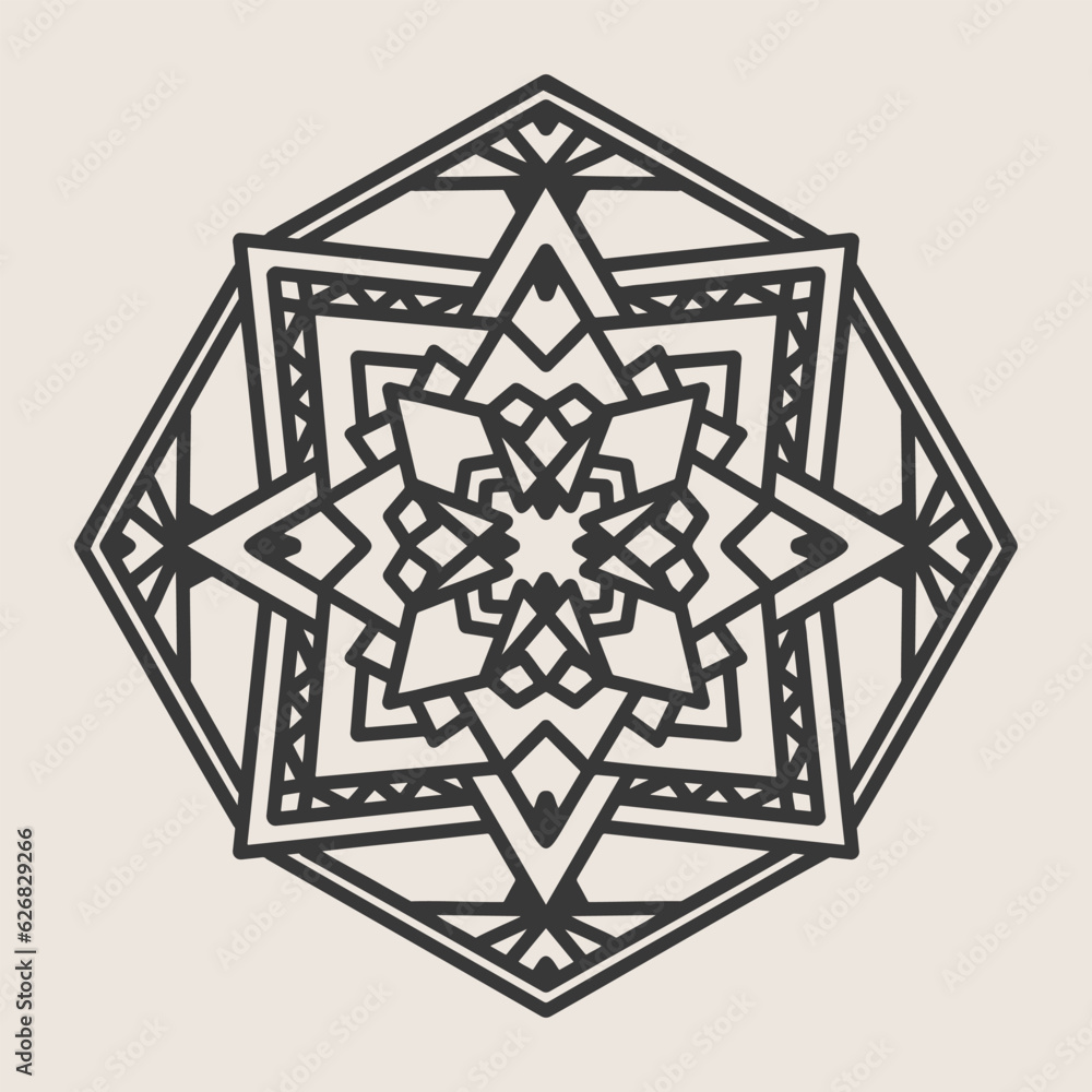Abstract Mandala. Circular pattern in form of mandala for Henna, Mehndi, tattoo, decoration. Oriental pattern, vector illustration. Abstract Mandala. Circular pattern in form of mandala for Henna, Mehndi, tattoo, decoration. Oriental pattern, vector illustration.