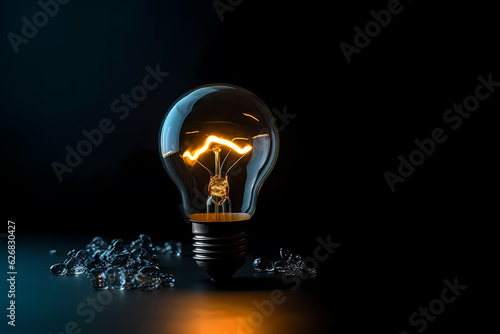 Blackout concept. Energy crisis in world. Save energy, cost-effective, warming, global crisis concept.