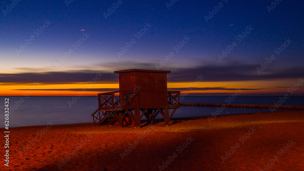 beautiful sunset over the baltic sea july 2023 Poland beautiful sunset over the baltic sea july 2023 Poland