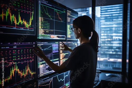 A market analyst researching market trends and analyzing charts financial data. Generative AI