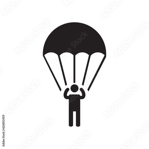 Parachute vector icon illustration symbol
