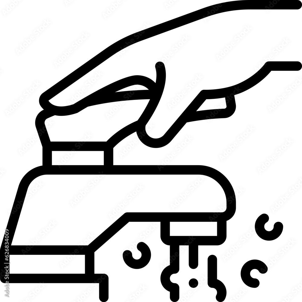open tap line icon open tap line icon