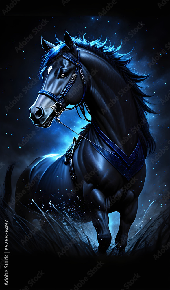 Fototapeta premium stary night blue black Nightmare