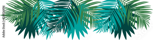 Traditional Sukkah for the Jewish Holiday Sukkot. Tropical palm tree leaves for Jewish sukkah