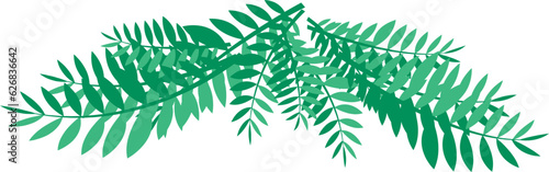 Traditional Sukkah for the Jewish Holiday Sukkot. Tropical palm tree leafs for Jewish sukkah