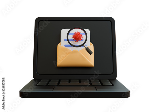 Fotografía 3d minimal email fraud