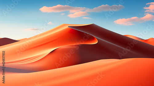 desert with magical sands and dunes as inspiration for exotic adventures in dry climates. Generative AI