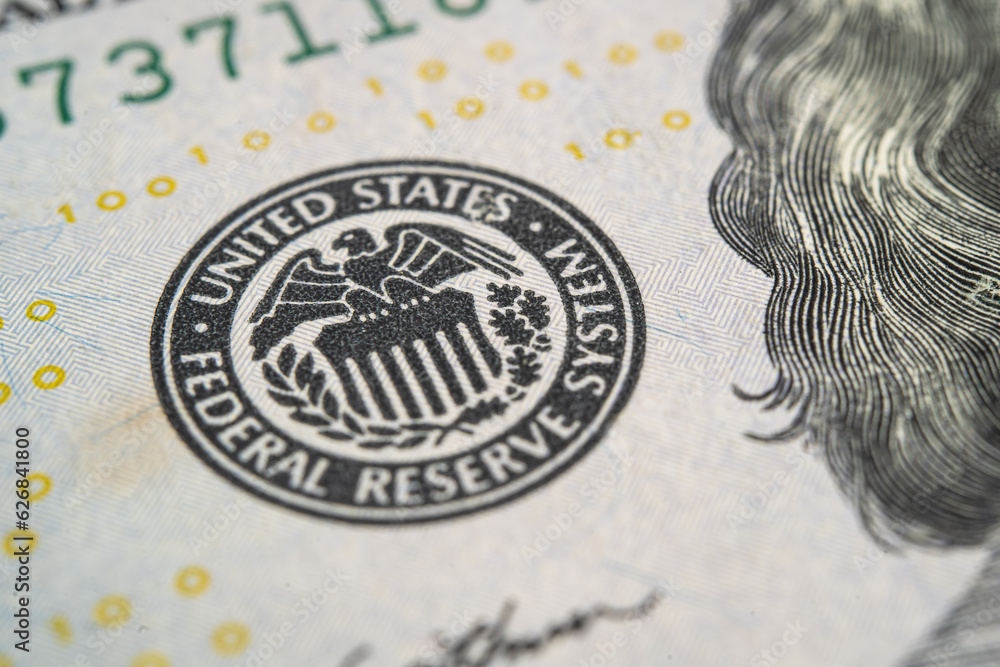 Obraz premium The Federal Reserve System, the central banking system of the United States of America.