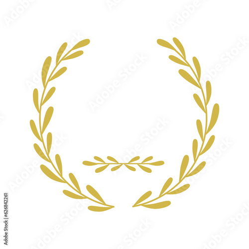 Prize laureate round stamp frame vector design. Isolated outline illustration. Editable guarantee badge template. Approved seal with blank copy space. Decorative sticker border on white background