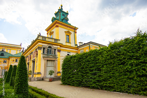 Garden of Wilanow Royal Palace in Warsaw, Poland