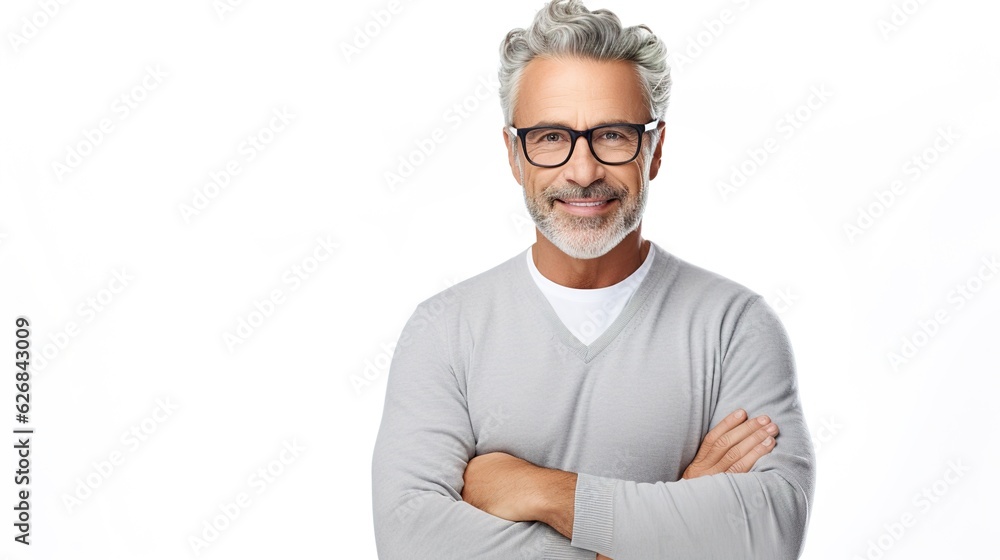 confident man standing isolated on white background confident man standing isolated on white background