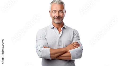 confident man standing isolated on white background © WS Studio 1985