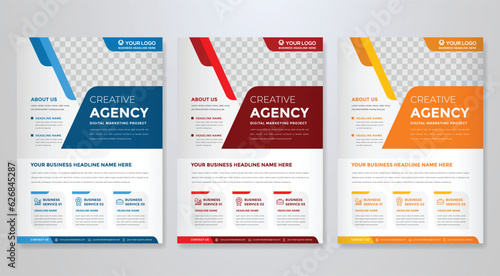 business flyer template editable vector design
