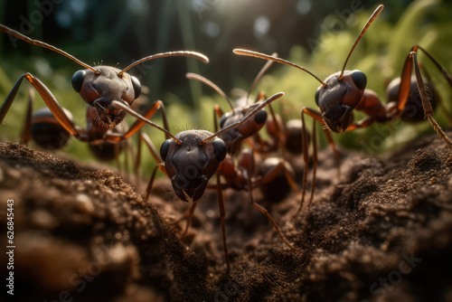 ants selfie, generative AI © Kien