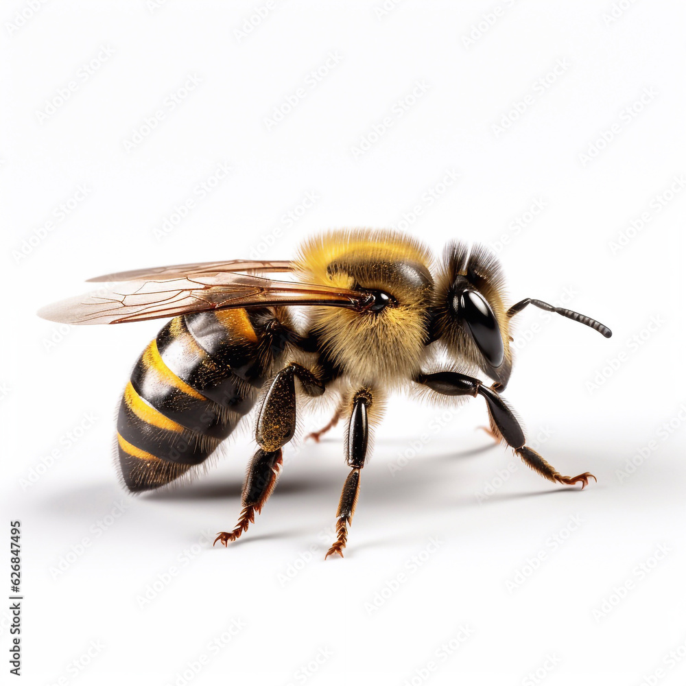 Beautiful wild beast bee looking forward is shown in full length, Ai generated Beautiful wild beast bee looking forward is shown in full length, Ai generated