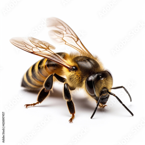 Beautiful wild beast bee looking forward is shown in full length, Ai generated © oleg525