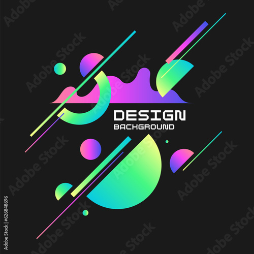 Abstract background with simple elements. An image with a composition of geometric elements and shapes.
