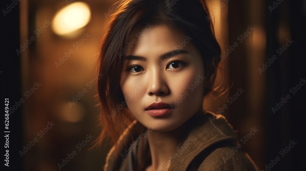 Beautiful Asian chinese woman. Generative AI Beautiful Asian chinese woman. Generative AI