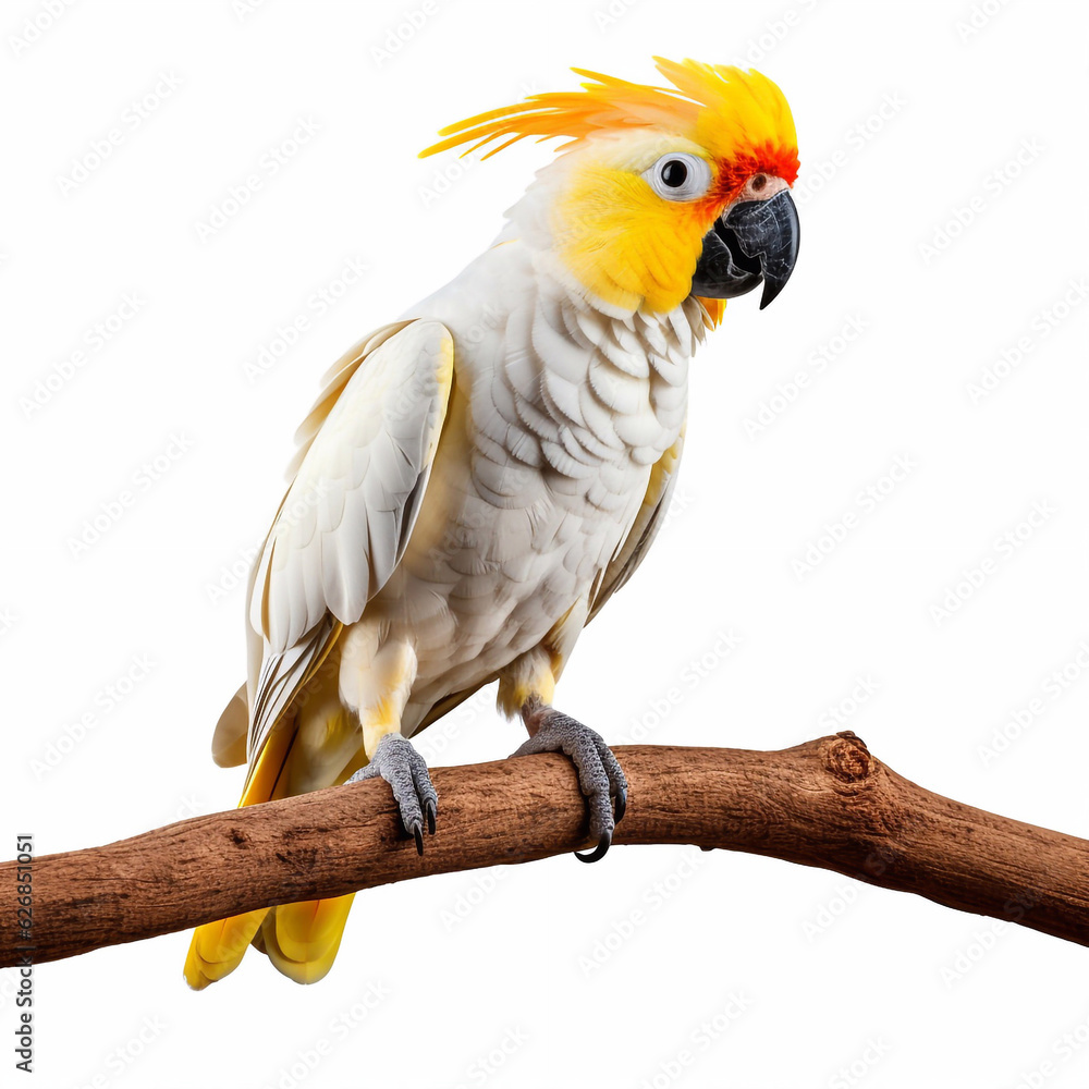 Beautiful big wild parrot looking forward is shown in full length, Ai generated Beautiful big wild parrot looking forward is shown in full length, Ai generated