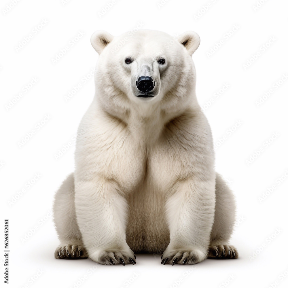Beautiful wild beast bear looking forward is shown in full length, Ai generated Beautiful wild beast bear looking forward is shown in full length, Ai generated