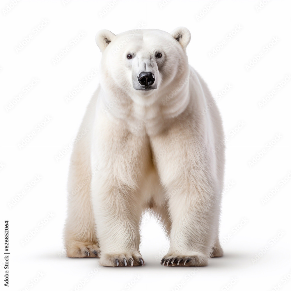 Beautiful wild beast bear looking forward is shown in full length, Ai generated Beautiful wild beast bear looking forward is shown in full length, Ai generated