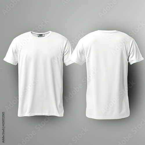 white T-shirt without inscriptions mockup