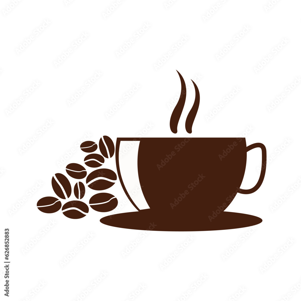 Obraz premium cup of coffee with beans