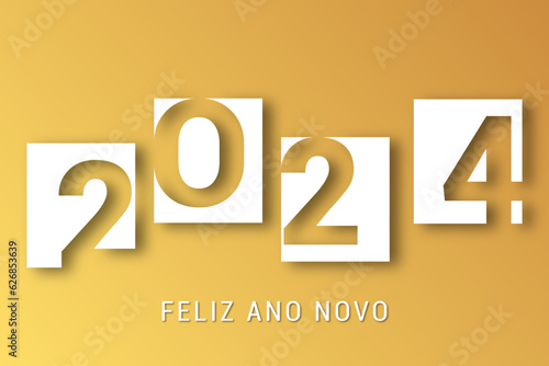 feliz ano novo 2024 photo