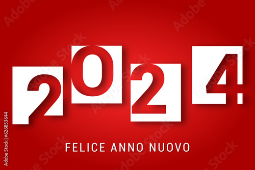 felice anno nuovo - buon anno 2024	